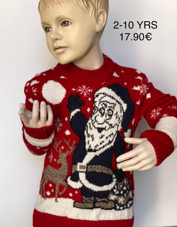 Picture of AC015 THICK THERMAL UNISEX CHRISTMAS TOP 2-9  YEARS